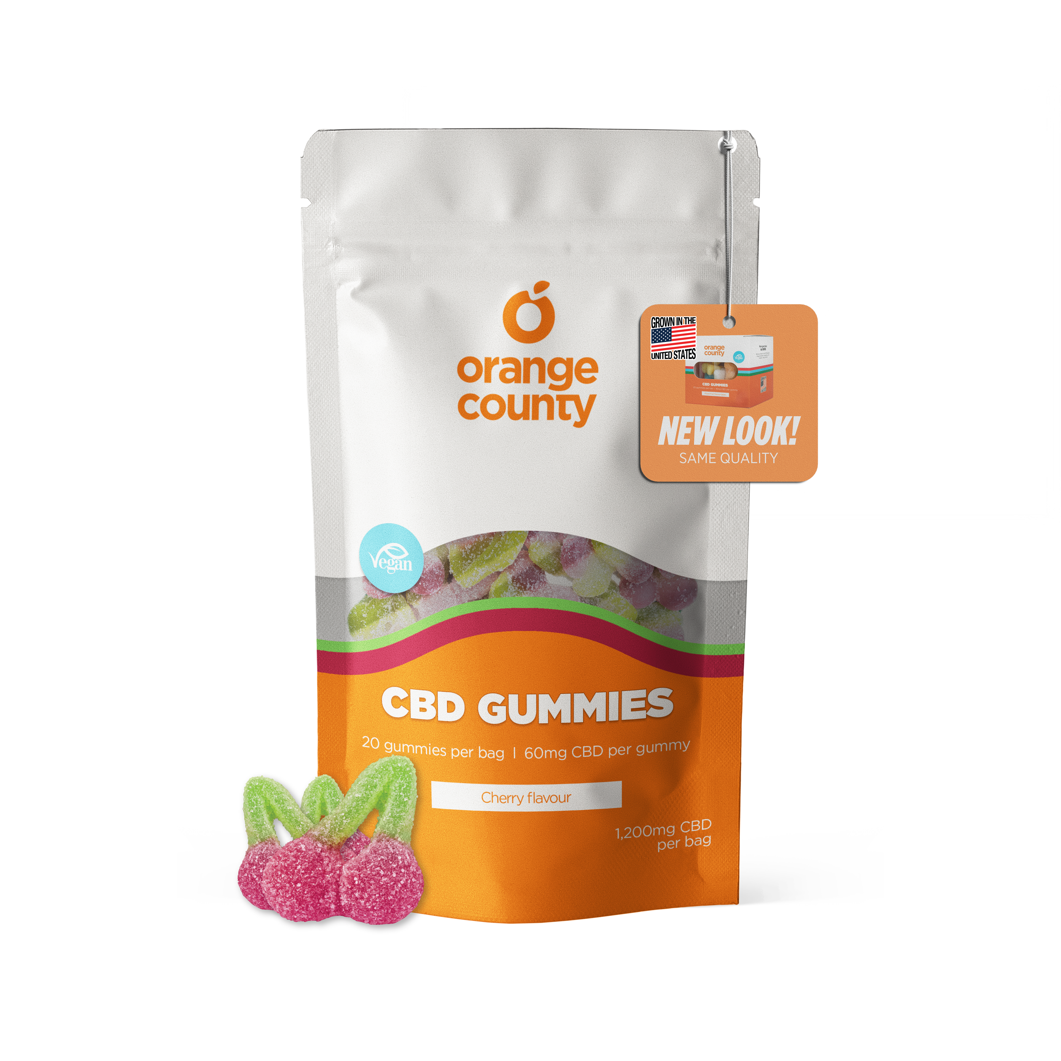 Cherry Gummies | Orange County CBD | 1200mg CBD - HempHash