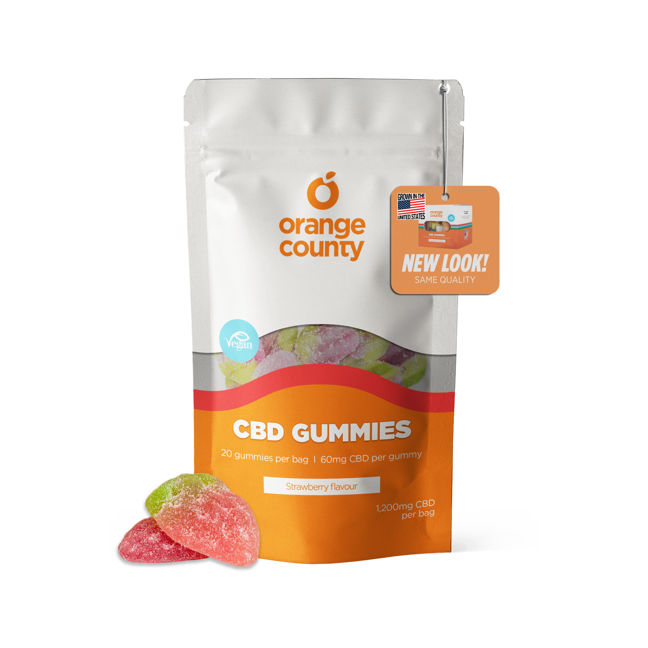 Strawberry Gummies | Orange County CBD | 1200mg CBD