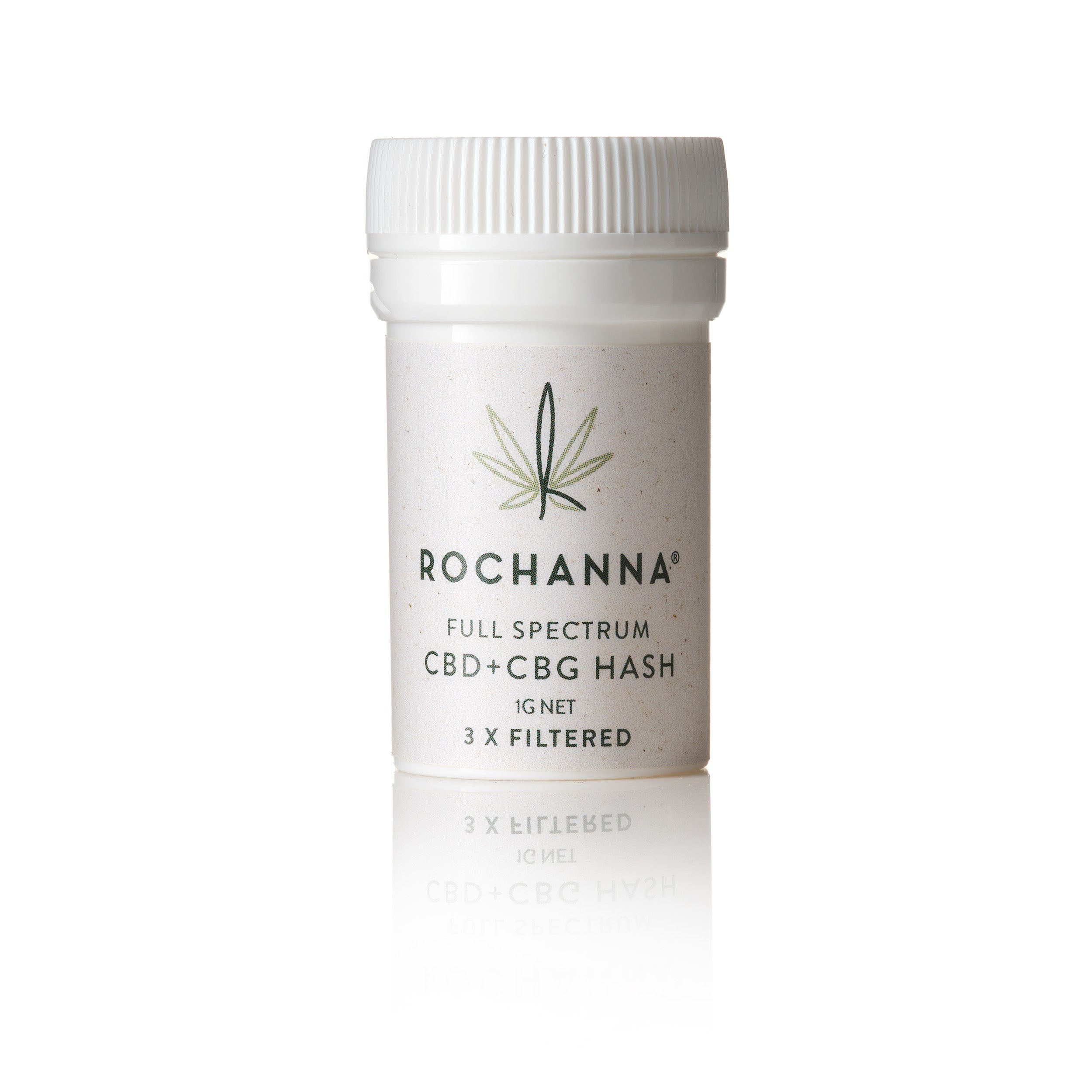 Rochanna 3x Filtered CBD CBG hash 1g product packaging