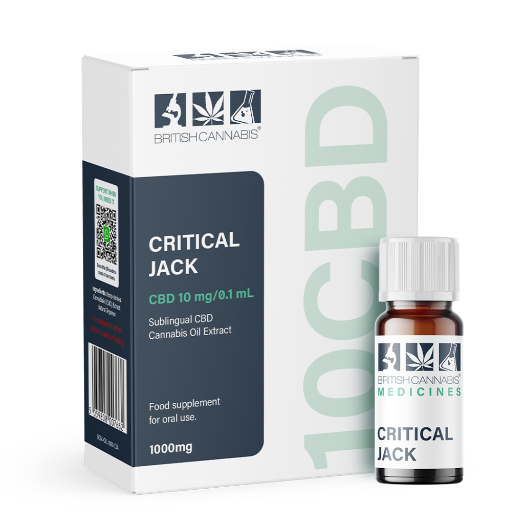 Critical Jack | Full Plant Extract CBD Oil | 1000mg CBD (10ml)