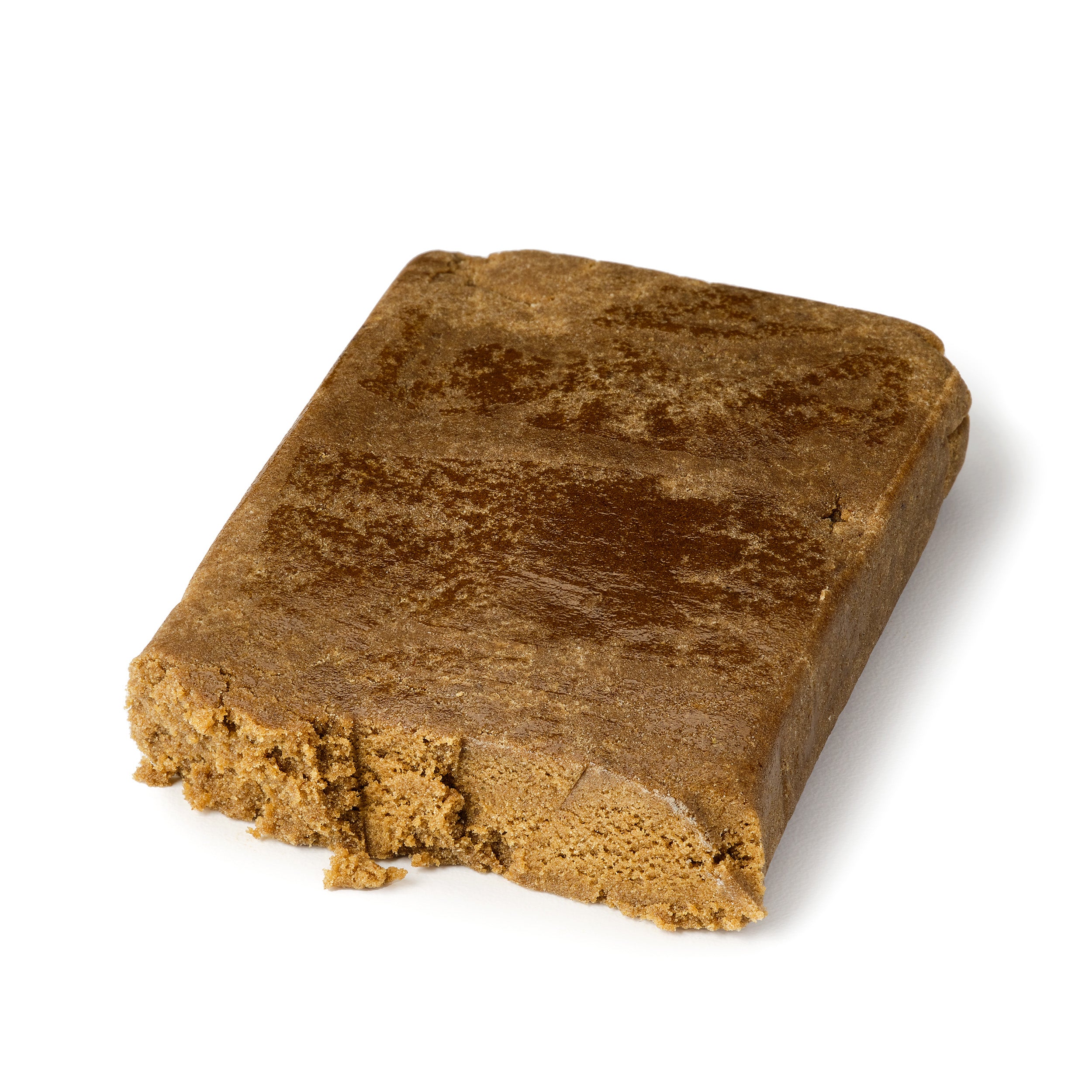 Rochanna Charas CBD hash with smooth dark brown texture and premium pressed finish