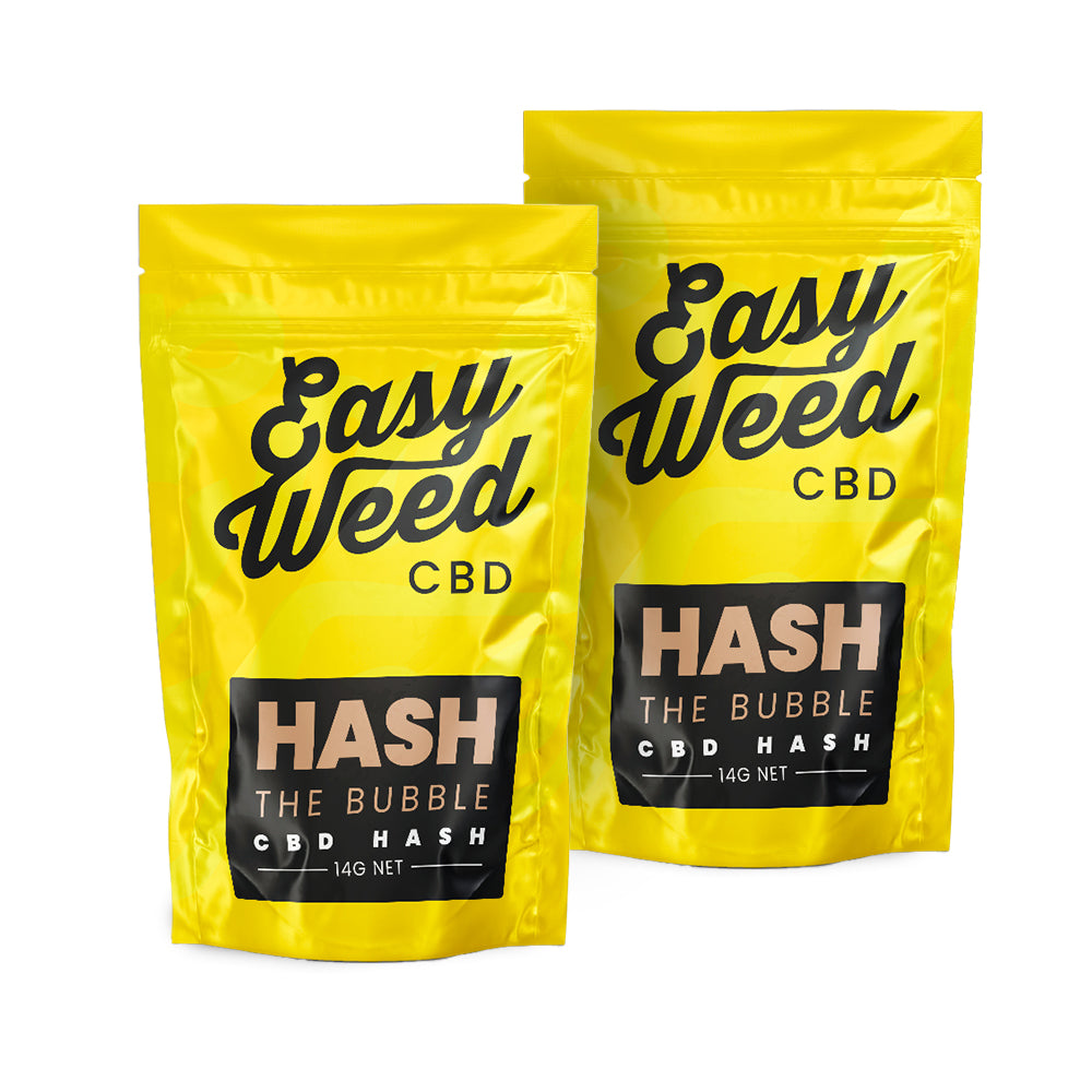 Easy Weed The Bubble CBD hash 28g product packaging