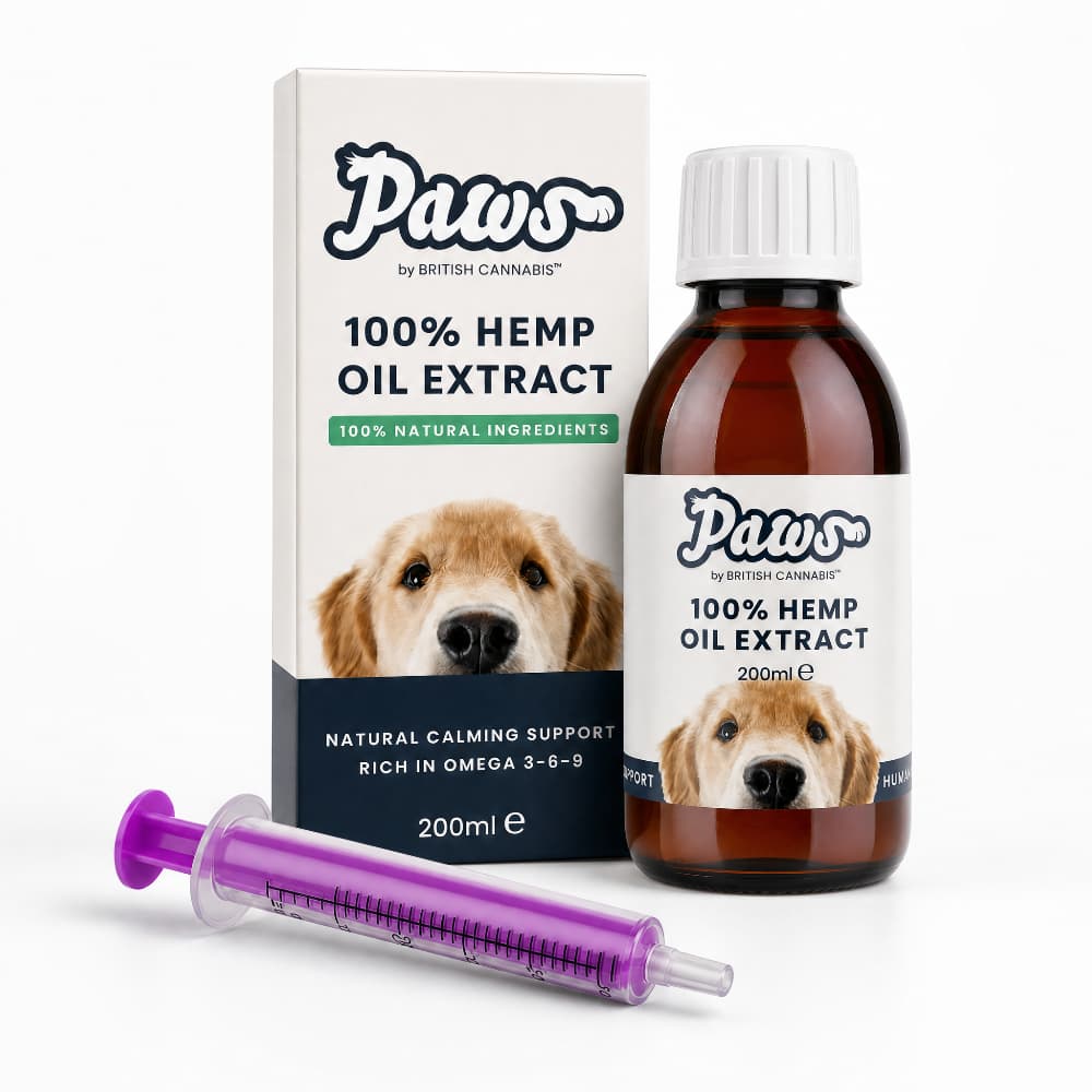 Paws | British Cannabis | 100% Hemp Oil For Dogs Extract - HempHash